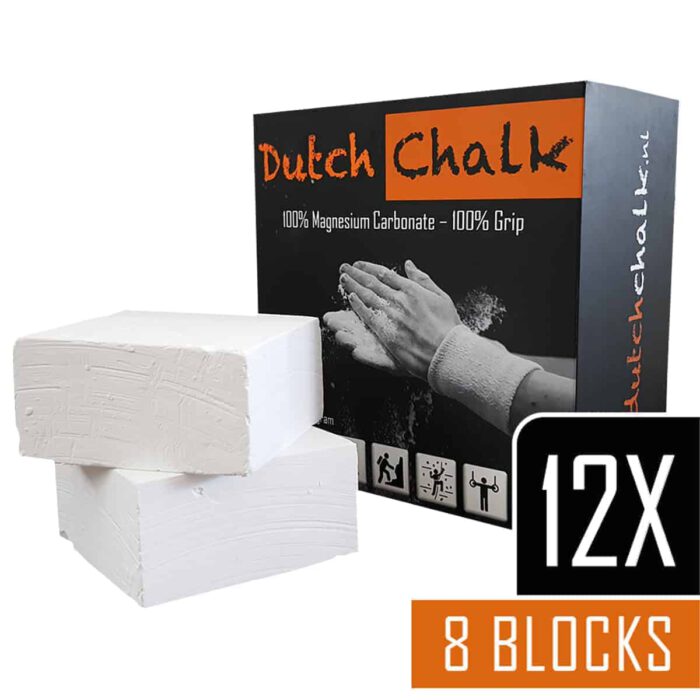 Dutch Chalk Magnesium Blokken – “12-Pack” (12 dozen = 96 Blokken)
