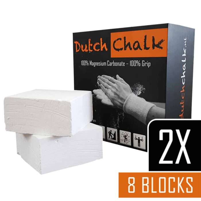 Dutch Chalk Magnesium Blokken – “Two-Pack” (2 dozen = 16 Blokken)